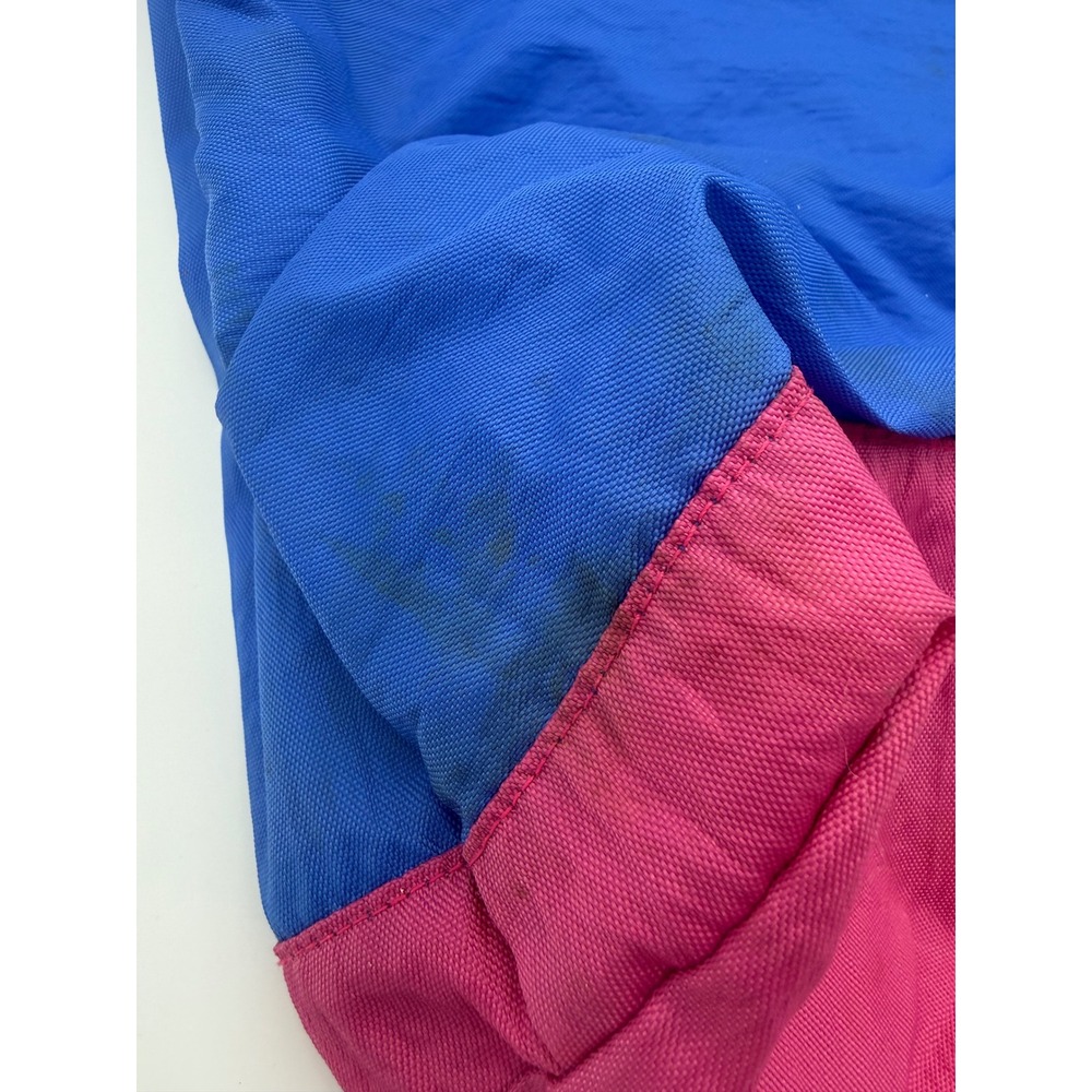 Vintage Gitano Lightweights Tote Bag Blue Pink Colorblock Retro 80s 90s Nylon - Picture 7 of 8